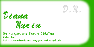 diana murin business card